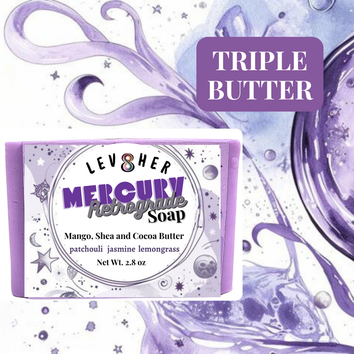 Mercury Retrograde Triple Butter Soap: LEV8HER Collection